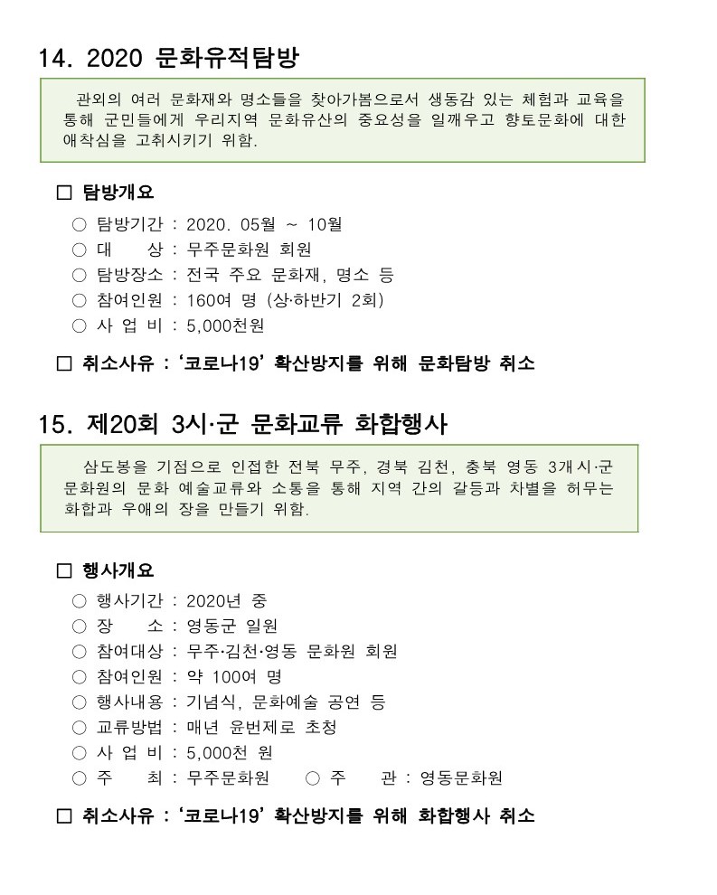 2020년 무주문화원